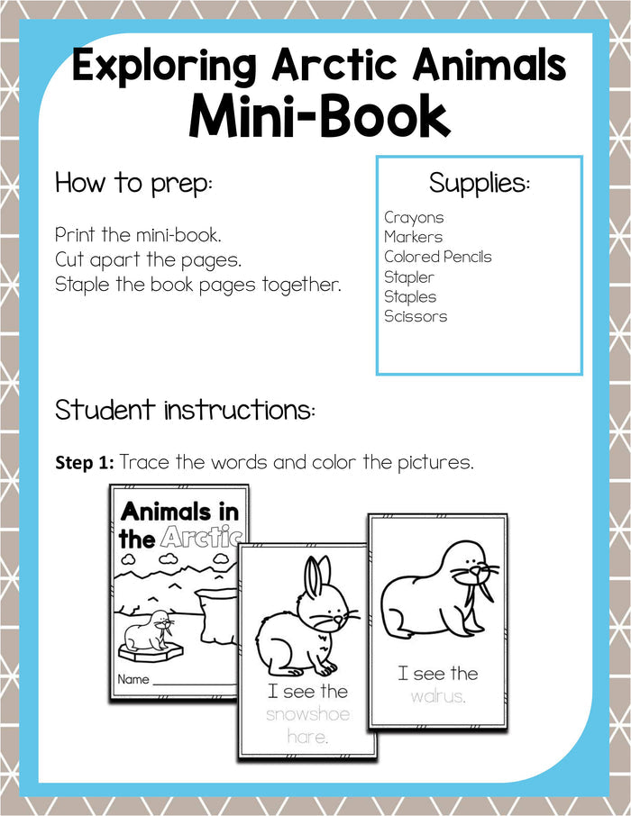 Preschool Arctic Theme Pack