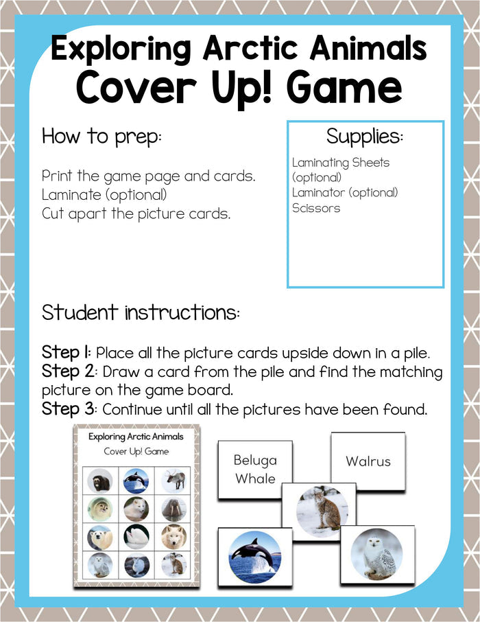 Preschool Arctic Theme Pack