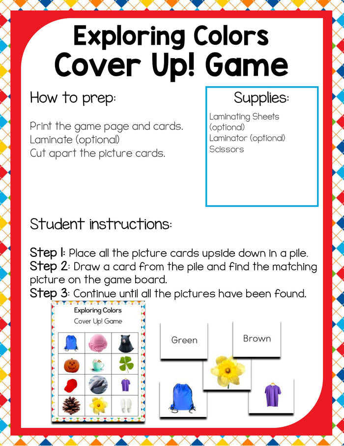 Preschool Colors Theme Pack