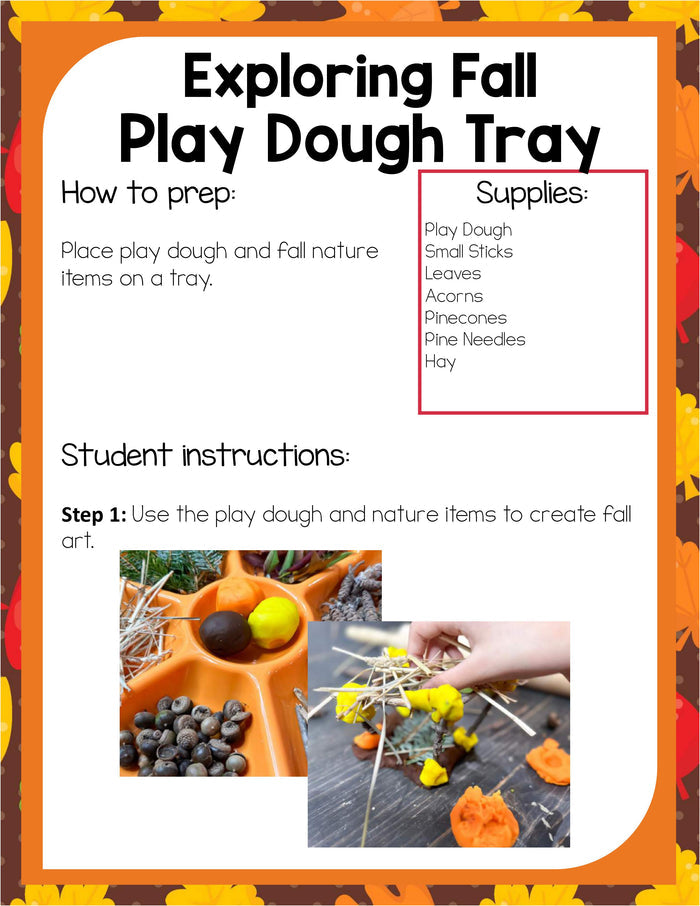 Preschool Fall Theme Pack