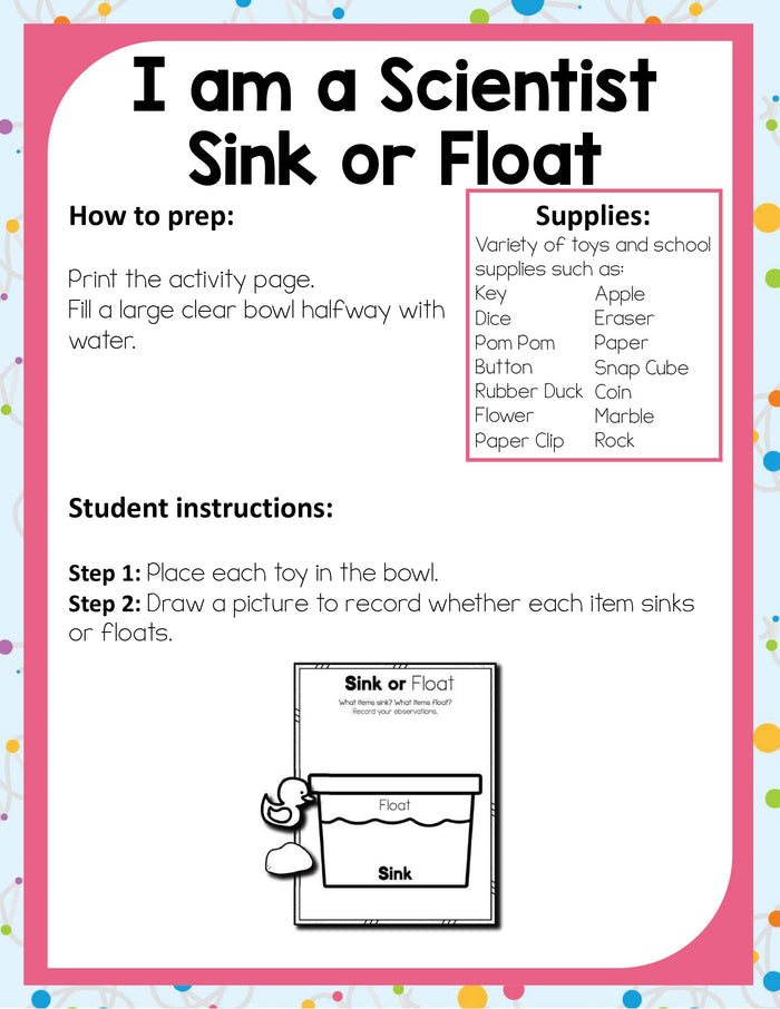 Preschool I Can Explore Science Theme Pack