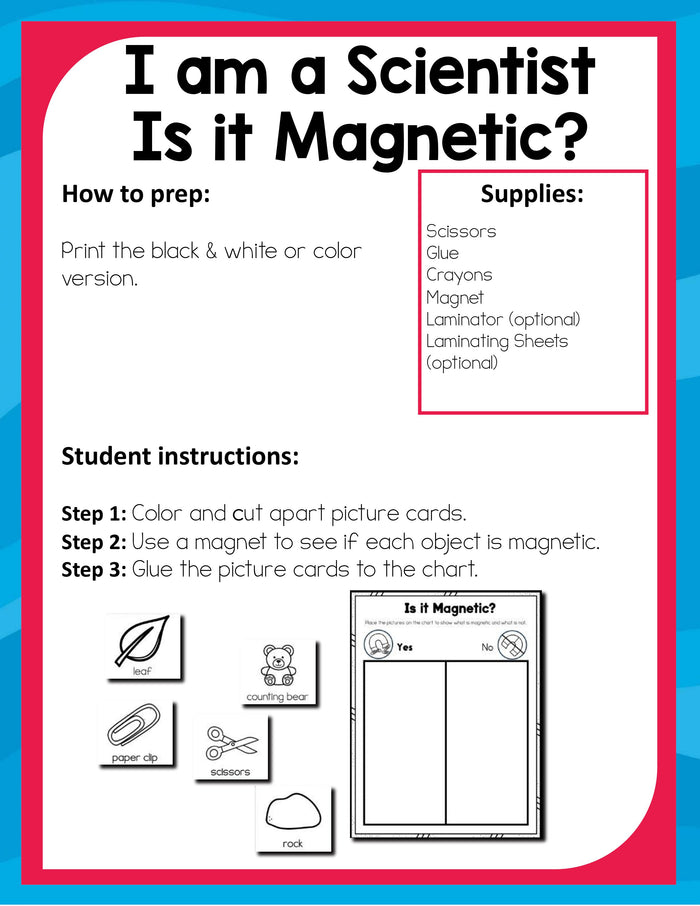 Preschool I Can Explore Science Theme Pack