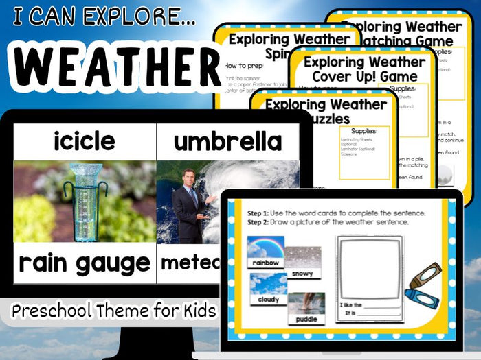 Preschool Mega Themes Bundle - A Whole Year of Themes