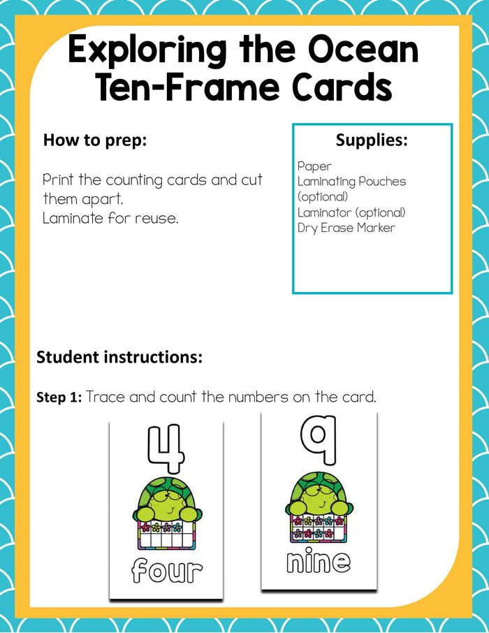 Preschool Ocean Activities Pack