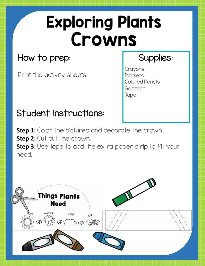 Preschool Plants Theme Pack