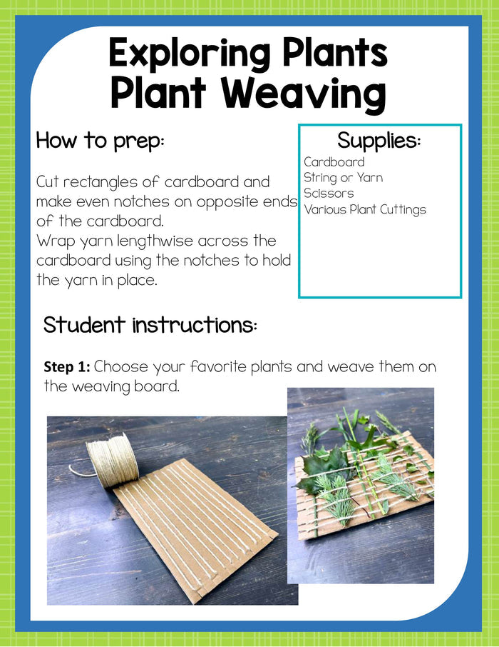 Preschool Plants Theme Pack