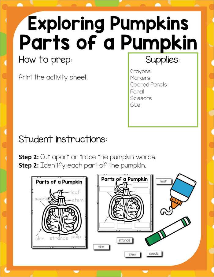 Preschool Pumpkin Theme Pack