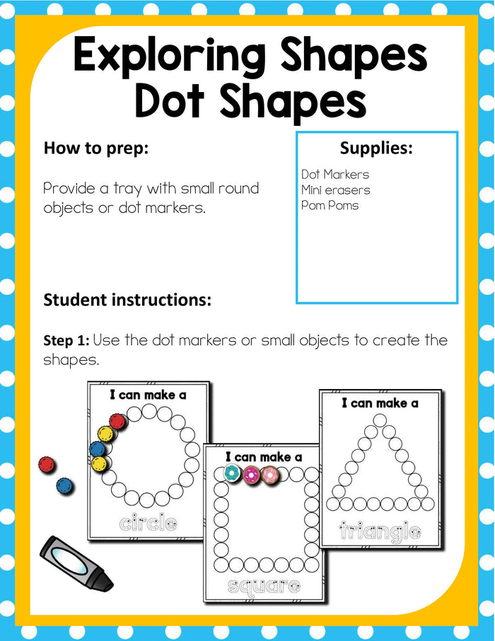Preschool Shapes Theme Pack