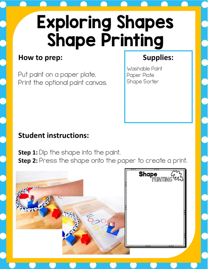 Preschool Shapes Theme Pack