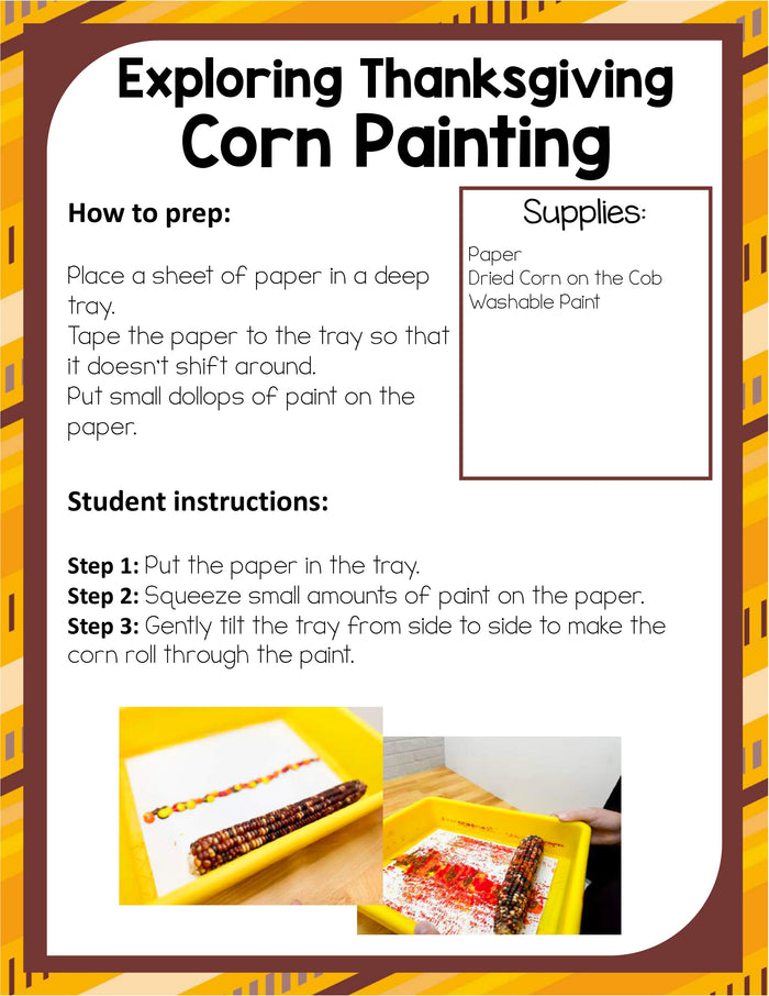 Preschool Thanksgiving Theme Pack