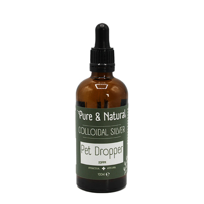 Pure & Natural Colloidal Silver For Pets Dropper 100ml