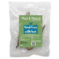 Pure & Natural Dried Goat Ears With Hair - 3pk