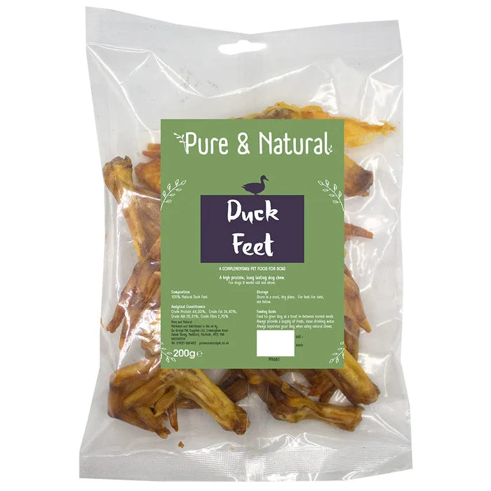 Pure & Natural Duck Feet - 200g