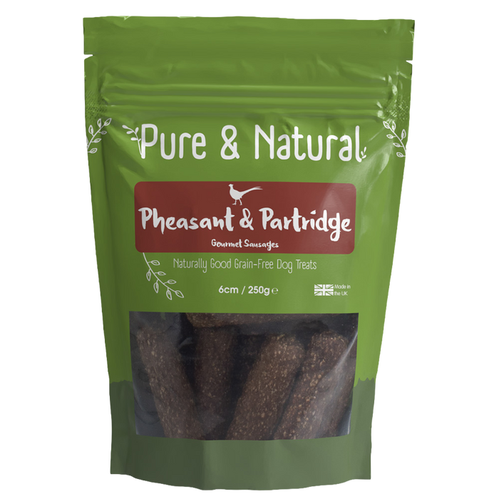 Pure & Natural Pheasant & Partridge Gourmet Sausages 250g