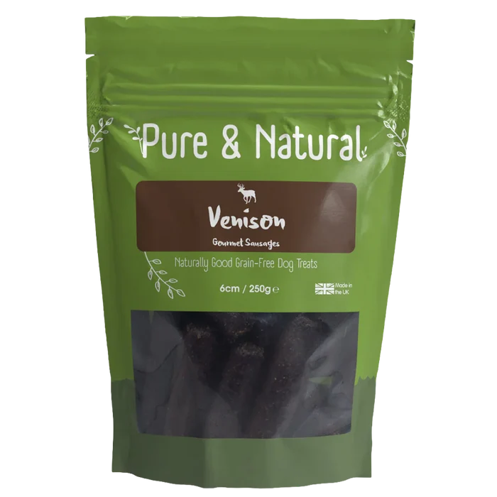 Pure & Natural Venison Gourmet Sausages 250g
