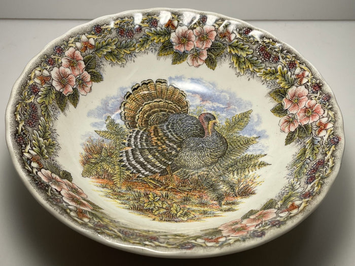 Queens Thanksgiving Multicolor Cereal Bowl Coupe 6 3/8"0