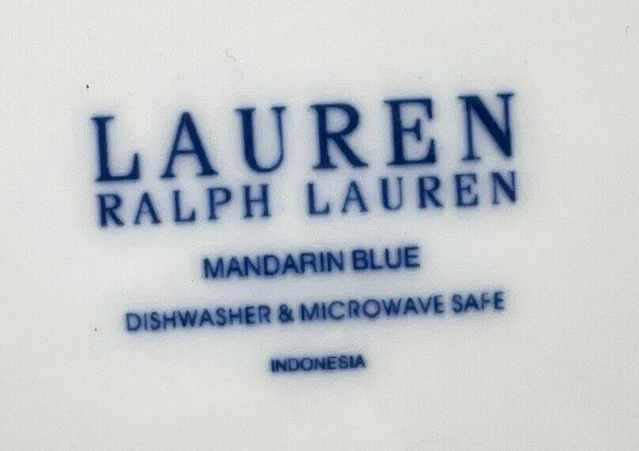 Ralph Lauren Mandarin Blue Mug 4"1