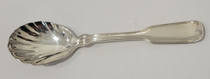 Reed & Barton Fiddle Glossy Sugar Spoon 6 1/8" Silverplate Flatware0