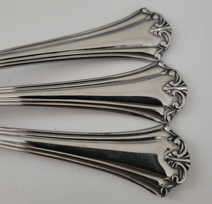 Reed & Barton L'Amour Soup Place Spoons Pack of 3 Pcs Stainless Flatware1
