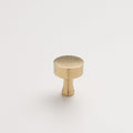 Front three-quarter view of Riverwood Knob showcasing its flat finish and fluted neck with a light neutral background