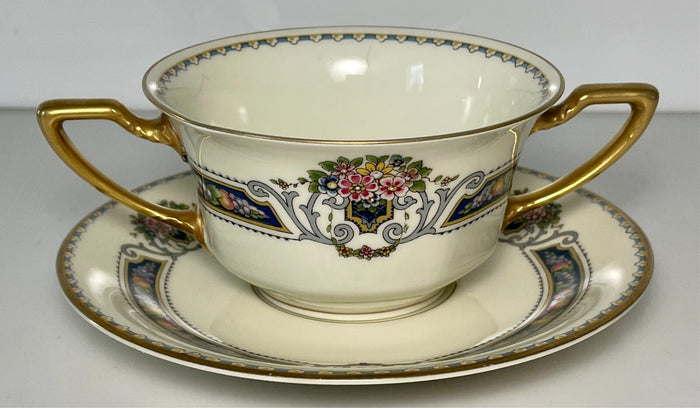 Rosenthal Orelay Flat Bouillon Cup & Saucer Set0