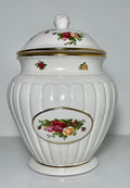 Royal Albert Old Country Roses Cookie Jar and Lid 11 1/2"0