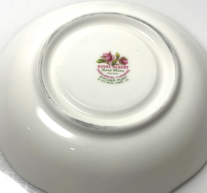 Royal Albert Provincial Flowers Pitcher Plant Saucer 5 1/2"2