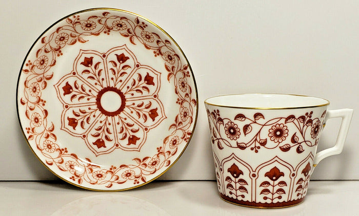 Royal Crown Derby Rougemont Duesberry Shape Smooth Cup and Saucer0