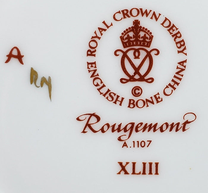 Royal Crown Derby Rougemont Duesberry Shape Smooth Cup and Saucer1