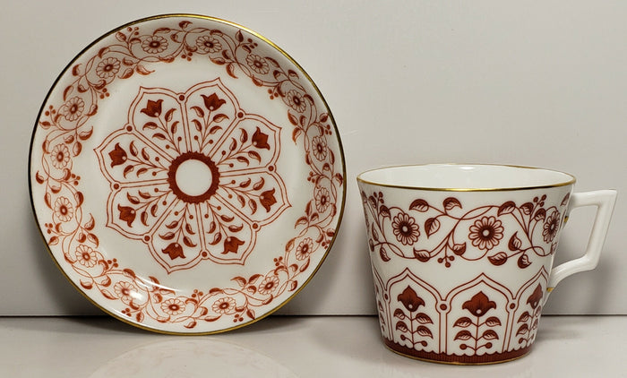 Royal Crown Derby Rougemont Duesberry Shape Smooth Cup and Saucer2