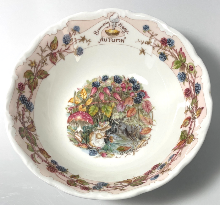 Royal Doulton Brambly Hedge Autumn Coupe Cereal Bowl 6 1/4" Factory Second0