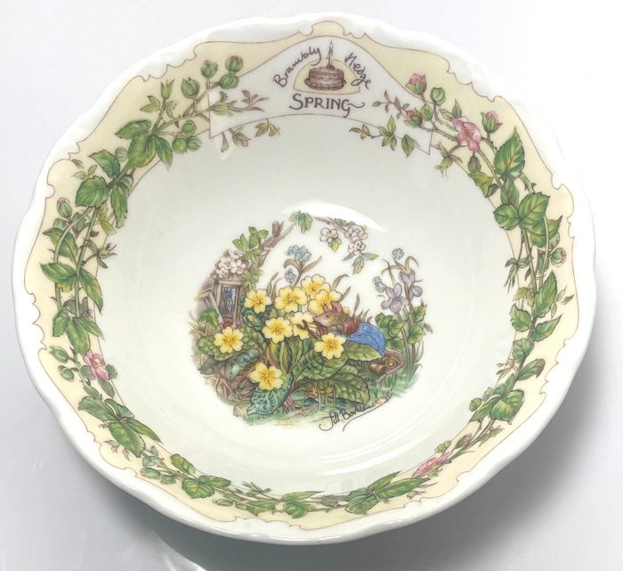 Royal Doulton Brambly Hedge Spring Coupe Cereal Bowl 6 1/4" Factory Second0