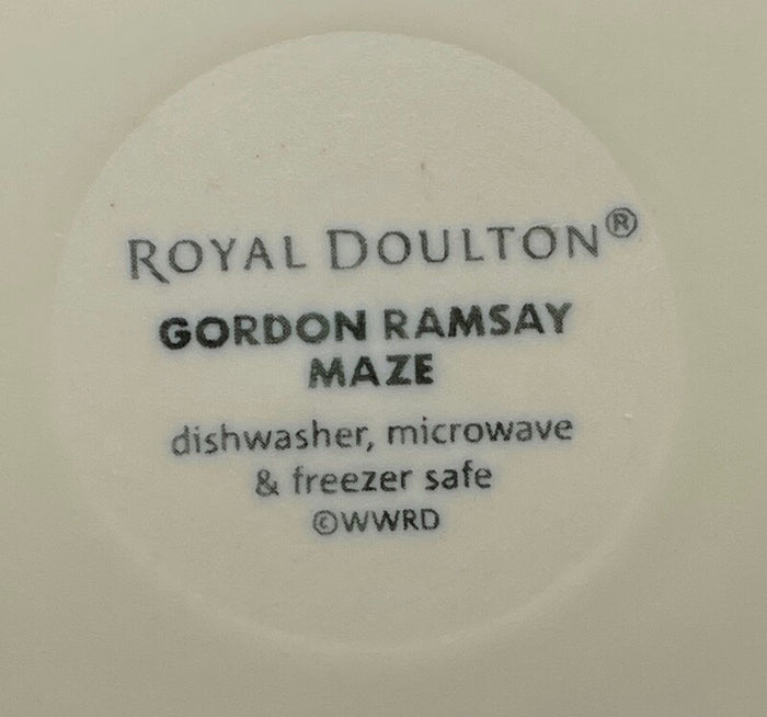 Royal Doulton Maze White Gordon Ramsay Dinner Plate 11"1