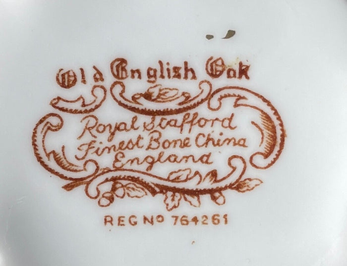 Royal Stafford Old English Oak Cup and Saucer Set1