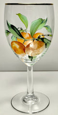Royal Worcester Evesham Gold Wine Glass 8 Ounce 7 1/8" Orange0