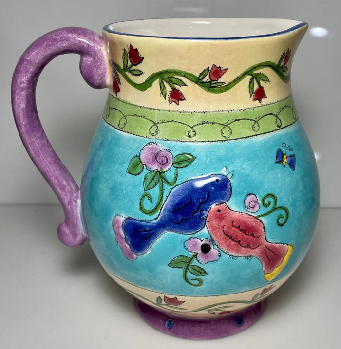 Sango Birds and the Bees Pitcher 48 Ounce 7 3/8"0