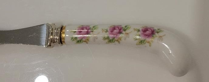 Sango Moss Rose Carving Fork Silverplate1