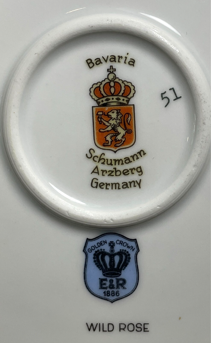 Schumann Bavaria Wild Rose Chop Plate Round Platter 11 3/4"1