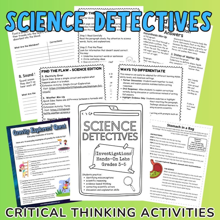 Science Detectives: Find the Flaw Investigations for Grades 3–5