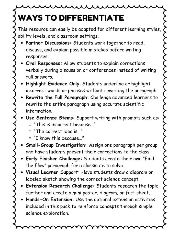 Science Detectives: Find the Flaw Investigations for Grades 3–5