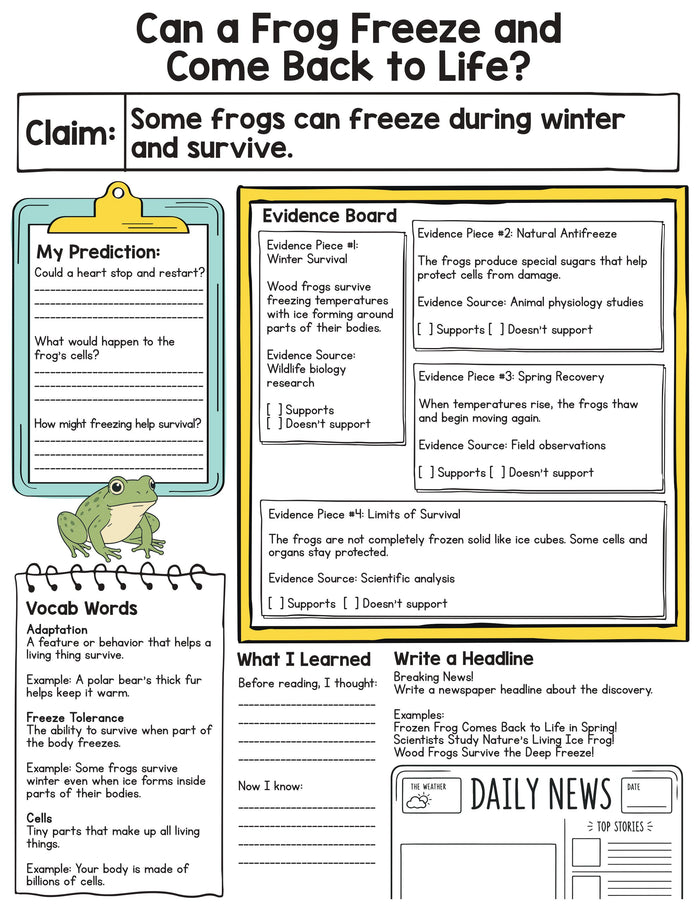 Science Detectives Mystery Files Printable | Grades 3–5