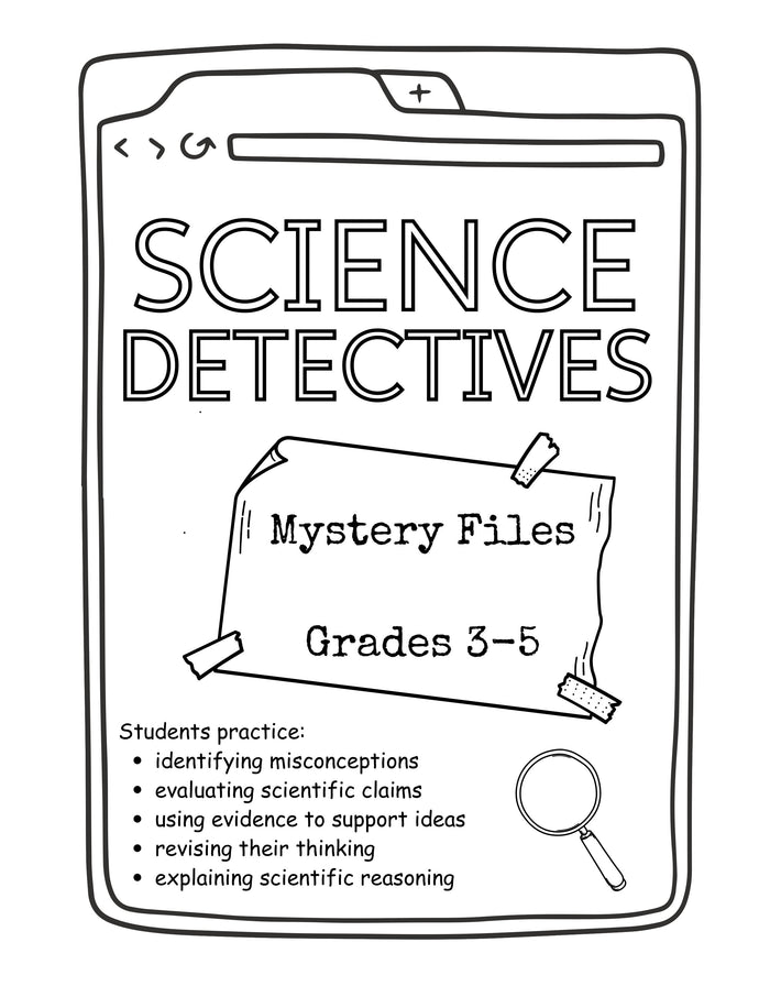 Science Detectives Mystery Files Printable | Grades 3–5