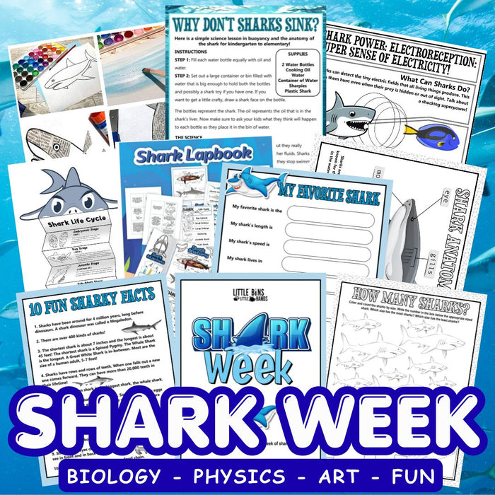 Shark Week Activities Pack | Printable Science, STEM & Ocean Unit