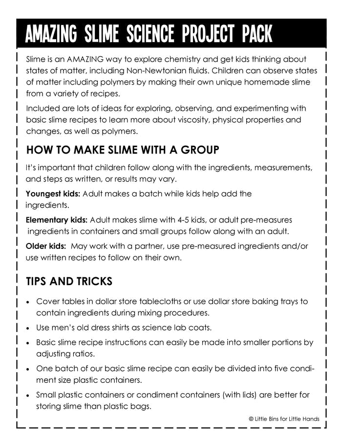 Slime Science Labs Pack