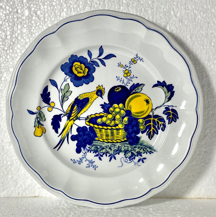 Spode Blue Bird Bread and Butter Plate 6 5/8"0