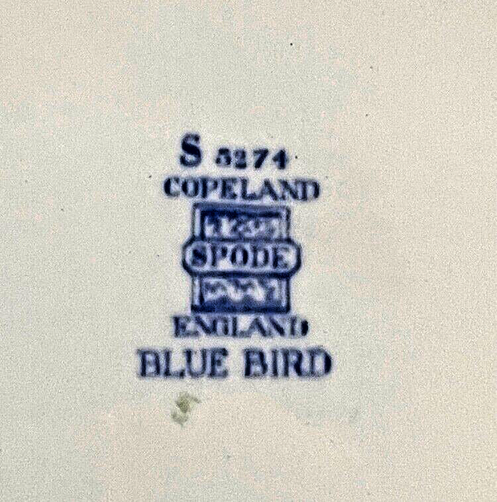 Spode Blue Bird Bread and Butter Plate 6 5/8"1
