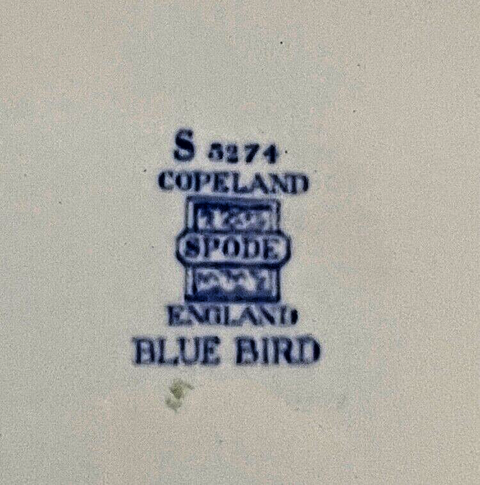 Spode Blue Bird Dinner Plate 10 5/8"1