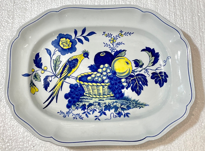 Spode Blue Bird Oval Platter 12 1/4"0