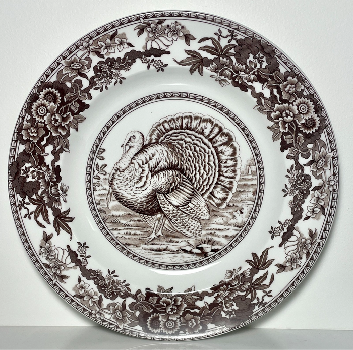 Spode Celebration Dinner Plate 10 5/8" Turkey Thanksgiving Christmas0