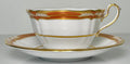 Spode Chancellor Orange Cup and Saucer Set0